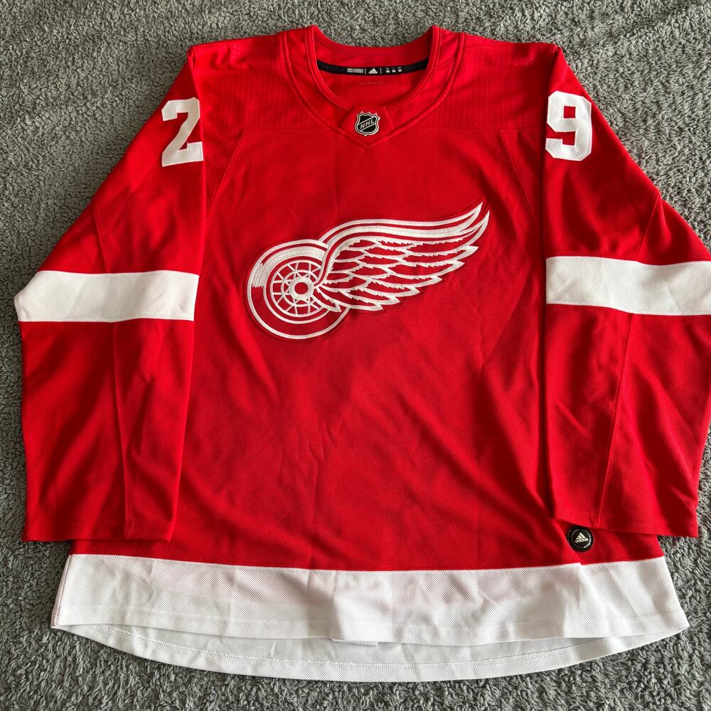 Autographed Authentic Adidas Thomas Greiss NHL Detroit Red Wings Jersey Indo